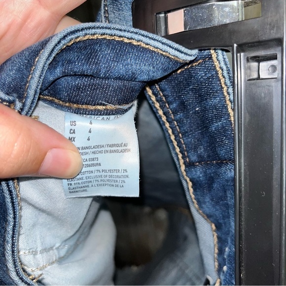 American Eagle Denim High Rise Mini Skirt - Picture 8 of 8